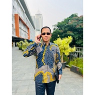 KATUN KEMEJA Men's batik Shirt premium Cotton Sogan Sogan Sogan by MCA batik indonesia