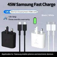 Samsung 45W Fast Charger Huawei/Xiaomi /Honor 20W/35W PD Fast Charger Adapters and Data Cables Set