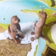 Miniatur Otter 5 cm Q10 Maket Diorama Hewan Binatang