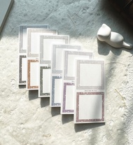 繽紛條紋方形框架Memo Pad 150張