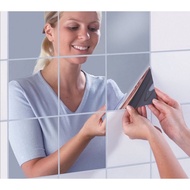 Mirror Wall Sticker Glue Design Self-adhesive Mirror Wall Sticker Dec Will Not Break Soft Mirror Stickers Toilet Bathroom Mirror Stickers