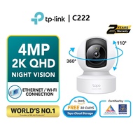 TP-Link Tapo C222 Indoor WiFi CCTV – 2K QHD, 360° Pan/Tilt