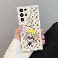 Samsung S25 Ultra S24 FE S24 Ultra Fashion Molly Student Hard Transparent Space Case for Samsung S25