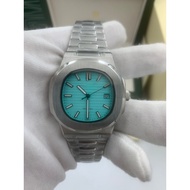 Square Watch 40mm Black Green Grey Dial Mechanical Transparent 2813 Movement Automatic Mens Watches
