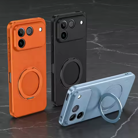 360° Rotating Ring Kickstand Magnetic Case for Honor Win RT honor win Power 2 Honor 500 Pro Goatskin
