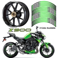 17 Inch Motorcycle Wheel Sticker Reflective Rim Decal Hub Stripe Tape Decal for Kawasaki Z900