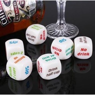 505 High Quality Creative Drinking Wine Mora English Dice Game Gambling Adult Party Drink Decider