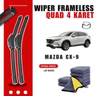 Mazda Cx-9 Quad Car Windshield Wiper Free Microfiber Cloth
