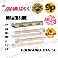 Amerilock Drawer Slide, Drawer Guide White, Roller Slide, Goldpandamanila
