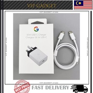 IMPORT ORIGINAL Google UK Plug 30W Charger Fast Charging Travel Adapter 100CM Type C To Type C For G