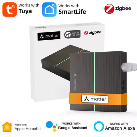 Tuya ZigBee Smart Wired Gateway Hub,Matter Smart Home Bridge Hub Remote Controller for HomeKit,Siri,