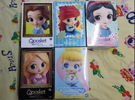 Qposket Figure SweetinyDisneyCharacterCinderella灰姑娘，RapuzelGirlishCharm長髮公主，SnowWhiteSweetPrincess白雪
