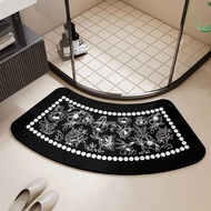 1Pc Diatom Mud Bathroom Floor Mat Door Mat for Bedroom Floor Non-Slip Waterproof Anti-Fouling Easy t