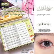 BQI Glue-Free Cold Fox Eyelashes, Fine & Soft Natural False Eyelashes