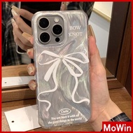 Mowin - For iPhone 11 15 Pro Max iPhone Case Silver Feather Luxury Holographic Laser Clear Case Soft TPU Balletcore Compatible with iPhone14 13 Pro max 12 Pro Max 11 XR XS 7 8Plus