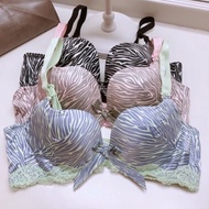 BRA (A42) COLORFUL PATTERN WITH UNDERWEAR AND PUSH UP
