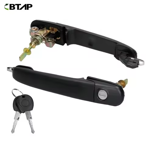 BTAP 2PCS Front Left And Right Door Handles With 2 Identical Keys ForPolo 6N 6N1 6N2 Sharan Seat Alh