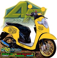 Decal scoopy DEUS Stiker Scoopy full body Full Blok Decal Scopy Dekal Decal Scoopy Full Body New Fi 
