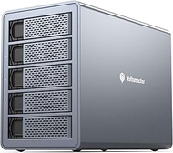 Yottamaster 5 Bay RAID Hard Drive Enclosure, 150W Aluminum USB3.0 RAID Enclosure for 3.5 & 2.5 Inch 