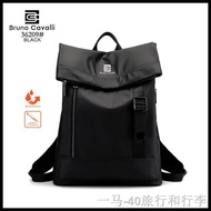 ☈۞﹍Bruno Cavalli Backpack Waterproof Large Size - Traveling Bag 36209 - Black Tvl254