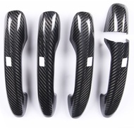 Bright Dry Style Kameng Real Carbon Fiber 4 Doors 2 Sensor Door Handle Cover Suitable For AMG GT GTS