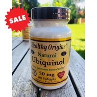 25% Sale!!! EXP.06/25 Ubiquinol (Kaneka Q+) ยูบิควินอล 50 mg 60 ซอฟท์เจล (Healthy Origins®)