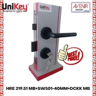 UNIKEY HANDLE ON ROSE HRE 219.51 MB KUNCI PINTU SET HITAM HRE 219.51 - CAHAYA MEGAH