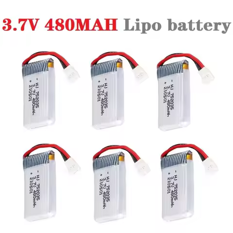 1/2/3/5pcs H31 Battery 3.7V 480mAh Rechargeable Battery for H107 H31 KY101 E33C E33 RC Drone Spare P