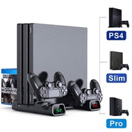 Drop Shipping PS4/ PS4 Pro/ PS4 Slim Console Vertical Cooling Stand Controller Charging Base Cooler