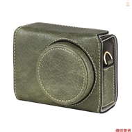Portable Camera Case Synthetic Leather Camera Carry Bag with Shoulder Strap Replacement for Ricoh GR