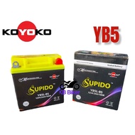 Koyoko Battery Supido YB5L Lc135 v1 starter/Ex5 Dream Starter/Lagenda110/Kriss110 Starter/Ego V1 etc