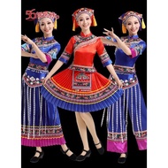 Strong Ethnic Costume Guangxi March Three Costume Minority Ethnic Costume Female Ethnic Style Long S