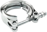 Jiozermi 1.5 Inch V Band Clamp with Flange Male Female Stainless Steel for Turbo Exhaust Down pipes 