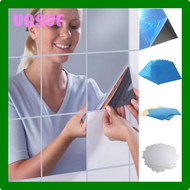 VDSVF Mirror Wall Sticker Square Self Adhesive Mirror Tile Bathroom Living Room Art Decorations Removable Mirror Wall Sticker VSVED