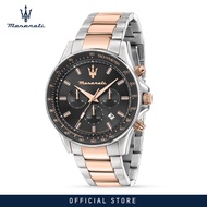 【2 Years Warranty】 Maserati Sfida 44mm Mens Chronograph Quartz นาฬิกาข้อมือ R8873640021 With Luminou