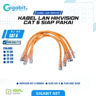 Cat6 Lan Cable Hikvision CAT6 RJ45 CAT6 UTP Cable supports Gigabit and POE 10CM/15/20CM 25CM - READY