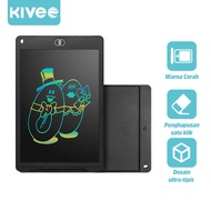 KIVEE LCD Writing Tablet Board 12 inch Drawing Writing PAPAN TULIS With Pen