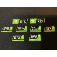 [Ready Stock] Nvidia RTX Titan 2060 2080 2070 2080Ti AMD Computer Laptop PC Sticker Label