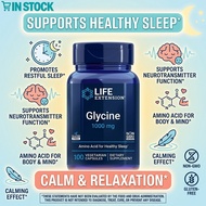 Life Extension Glycine multivitamin Glycine Supplement & Sleep Supplement 100 Vegetarian Capsules