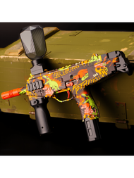 UZI Rechargeable Electric Blaster - Automatic Outdoor Toy Gun For Team Battles,Boy's Game - Ideal Gi