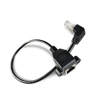 R RJ45 cat6 Network Male Female Pure Copper Extension Cord 30cm Upward Bend A Type Down B Left C Rig