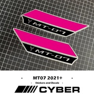 For Yamaha MT07 MT-07 FZ SP 2021-2024 New Version Air Scoop Intake Side Cover Sticker Set Fairing Sh