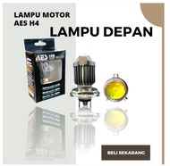 LAMPU DEPAN MOTOR SUPER TERANG AES H4 lampu led motor depan belakang hi laser aes philips beat vario supra pcx mio