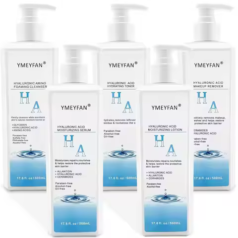 5-in-1 Professional Hyaluronic Acid Skin Care Set 17.6 Fl oz Ideal for Salons SPAs Home Use Esthetic