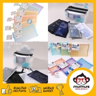 MURMURE I ZIPPER BAG A6 A5 MESH DOCUMENT POUCH ZIPPER NET BAG PENCIL ZIPPER BAG PEN CASE MESH WALLET
