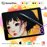 ปากกาสไตลัสอัจฉริยะที่ไวต่อแรงกด SonarPen พร้อมด้วยปุ่มลัดและการวางมือบนฝ่ามือแบตเตอรี่-น้อยกว่าใช้ง
