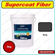 （防水漆防水涂料）Bostik Supercoat Fiber BOSCOSEAL AC2 Flexible Acrylic Waterproofing Membrane 5kg