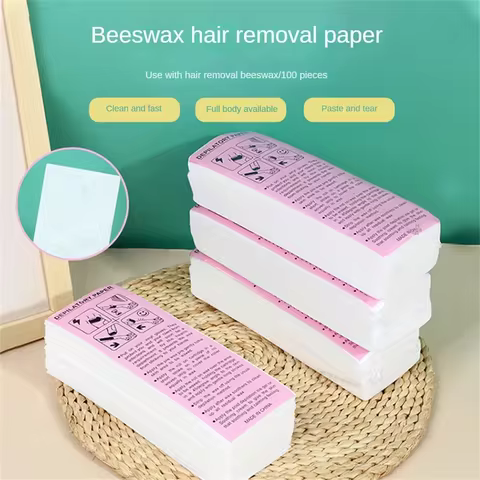 20PCS/50PCS/100PCS Professional Hair Removal Waxing Strips Non-woven Fabric Waxing Papers Depilatory
