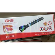 💯ORIGINAL JAPAN GHS🔥GHS 5SC Tactical DC-100 Rechargeable LED Flashlight Touch Light 🔦