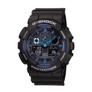 ของแท้100% คาสิโอ CASIO G-SHOCK GA-100-1A2DR GA-100-1A2 สายเรซิ่น อุปกรณ์ครบQ4กันน้ำลึก 200เมตร GA1001A2 ศูนย์ CMG นาฬิกา นาฬิกาผู้หญิง นาฬิกาผู้ชาย ประกัน1ปี ร้าน Time4You T4U